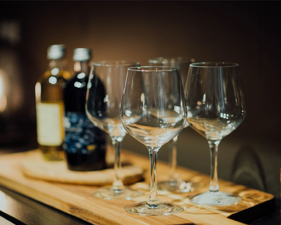 wine glasses