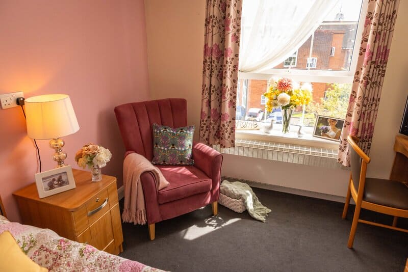 Cedars Care Home Bedroom