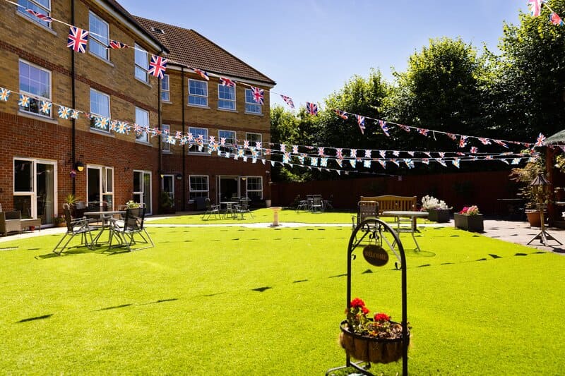 Cedars Care Home garden